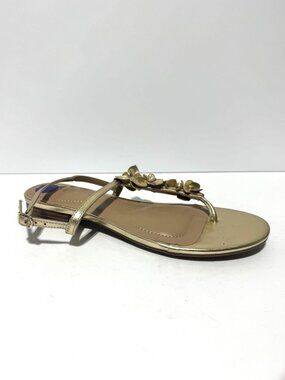 Anne Klein Womens Flavia Sandals Gold Size 8.5 M